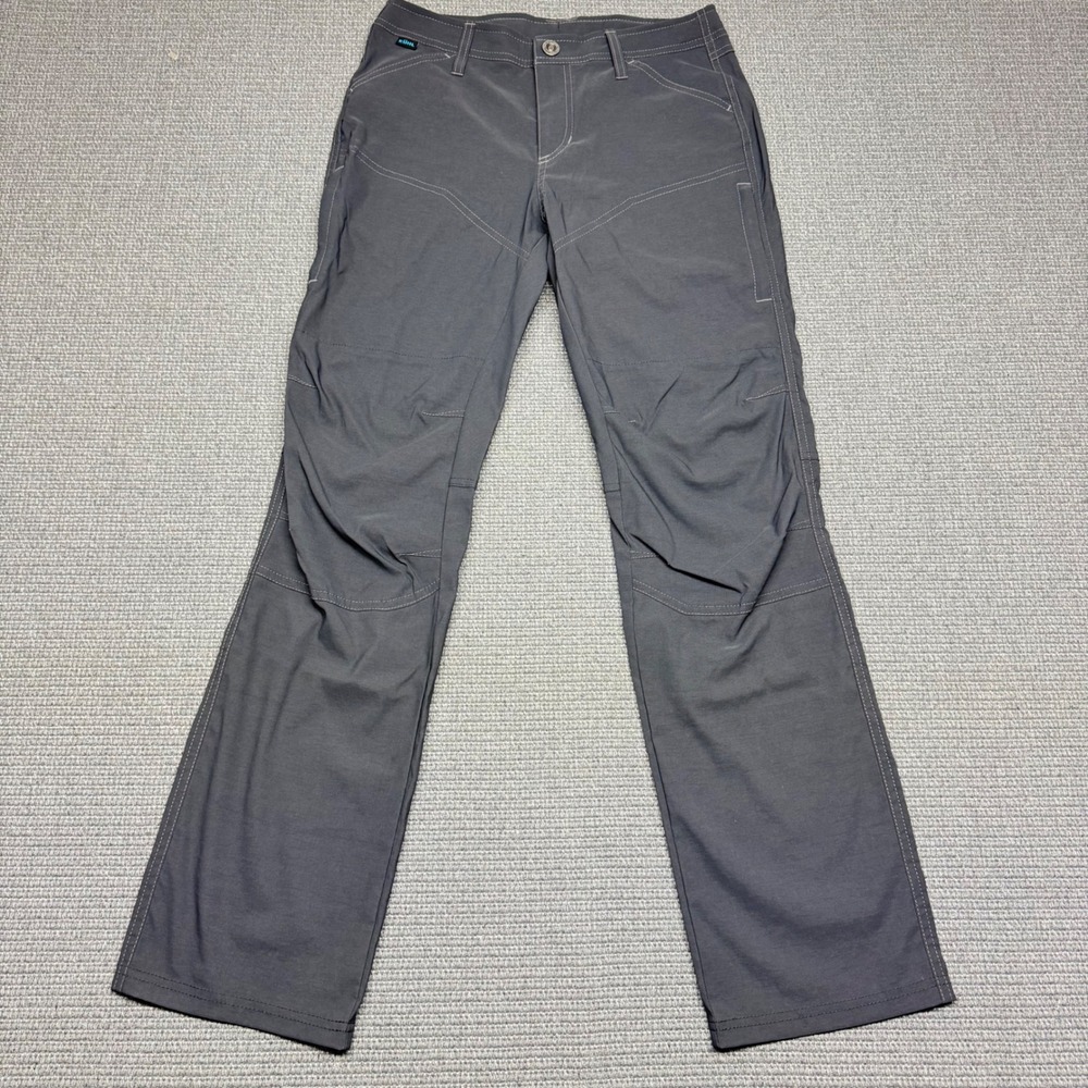 Kuhl Radikl Boys Charcoal Gray Performance Hiking Pants Size L 14-16 Articulated
